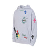Chrome Hearts Multicolor Grey Hoodie back/alternate view