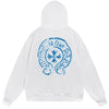 White Chrome Hearts Hoodie back/alternate view