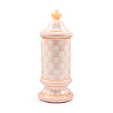 Rosy Check Ceramic Column Canister