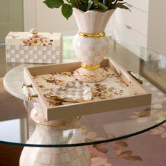 Wild Rose White Serving Tray