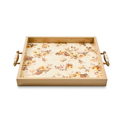 Wild Rose White Serving Tray