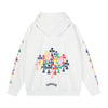 Chrome Hearts Multi Color Cross Cemetery Hoodie White product image