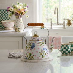 Wildflowers Pink 3 Qt. Tea Kettle