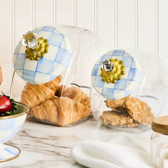 Sweets Jar with Sky Check Lid