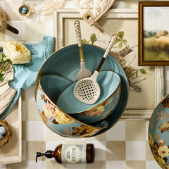 Wild Rose Slate Extra Large Everyday Bowl