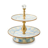 Sky Check Two Tier Sweet Stand