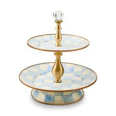Sky Check Two Tier Sweet Stand