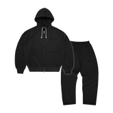 Corteiz Island Knockout Tracksuit - Black front view