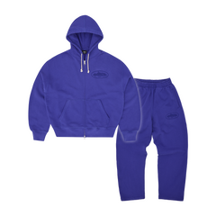 Corteiz Island Knockout Tracksuit - Indigo Blue front view