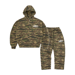 Corteiz Island Puff Print Tracksuit - Digi Camo front view