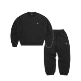 Corteiz Mini Island Crewneck Tracksuit - Black front view