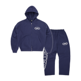 Corteiz Superior Royale Tracksuit - Navy front view