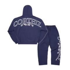 Corteiz Superior Royale Tracksuit - Navy back view