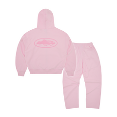 Corteiz Island Knockout Tracksuit - Pink back view