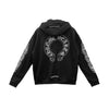 Chrome Hearts Zip Up Hoodie F**kyou Horseshoe Floral Sleeve back/alternate view