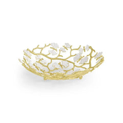 Butterfly Gingko Gold Bread Basket