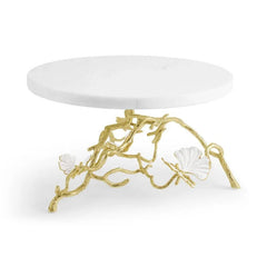 Butterfly Gingko Gold Cake Stand
