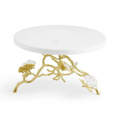 Butterfly Gingko Gold Cake Stand