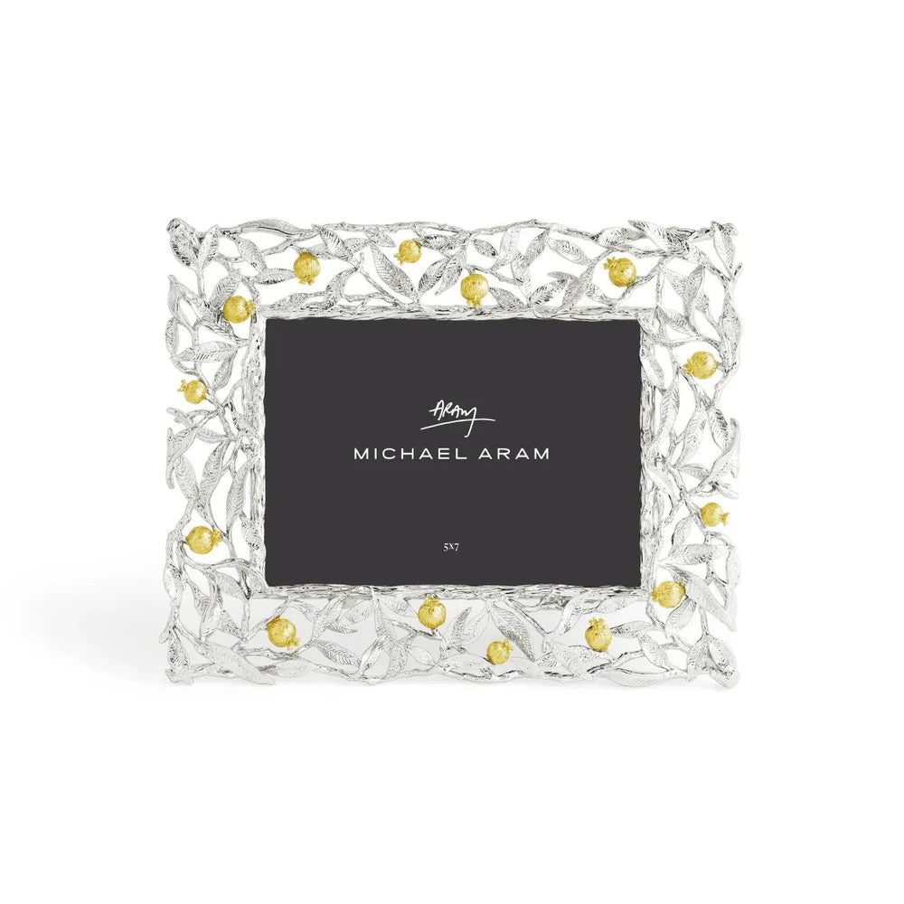Pomegranate Silver & Gold 5x7 Frame