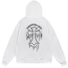 Chrome Hearts Dripping Cross White Hoodie product image