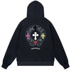 Chrome Hearts Black Multi Cross Cemetery Pullover Hoodie product image