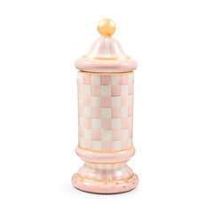 Rosy Check Ceramic Column Canister