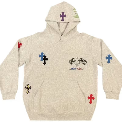 Chrome Hearts 1 Of 1 Matty Boy Cross Hoodie ‘Grey/Multicolor’ product image