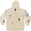 Chrome Hearts 1 Of 1 Matty Boy Cross Hoodie ‘Grey/Multicolor’ back/alternate view