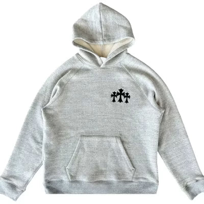 Chrome Hearts Triple Cross Hoodie ‘Grey’ product image