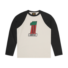 NUMBER 1 RAGLAN LS [BLACK] Hoodie product image