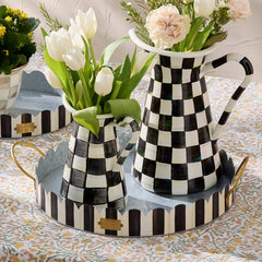 Courtly Stripe Serving Trays, Set of 2
