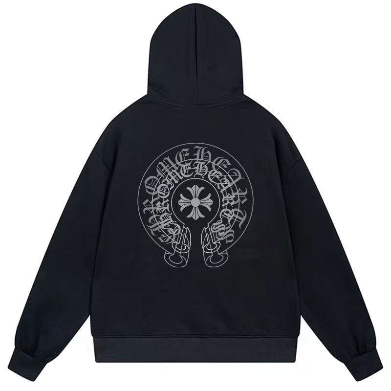 Chrome Hearts Cross Horseshoe Hoodie Black product image