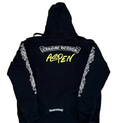 Chrome Hearts Black Aspen Excluisve Zip Up Hoodie product image