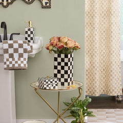 Courtly Check Pillar Vase