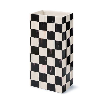 Courtly Check Pillar Vase