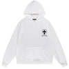 Chrome Hearts White Multi Cross Cemetery Pullover Hoodie back/alternate view