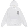 Chrome Hearts Dripping Cross White Hoodie back/alternate view
