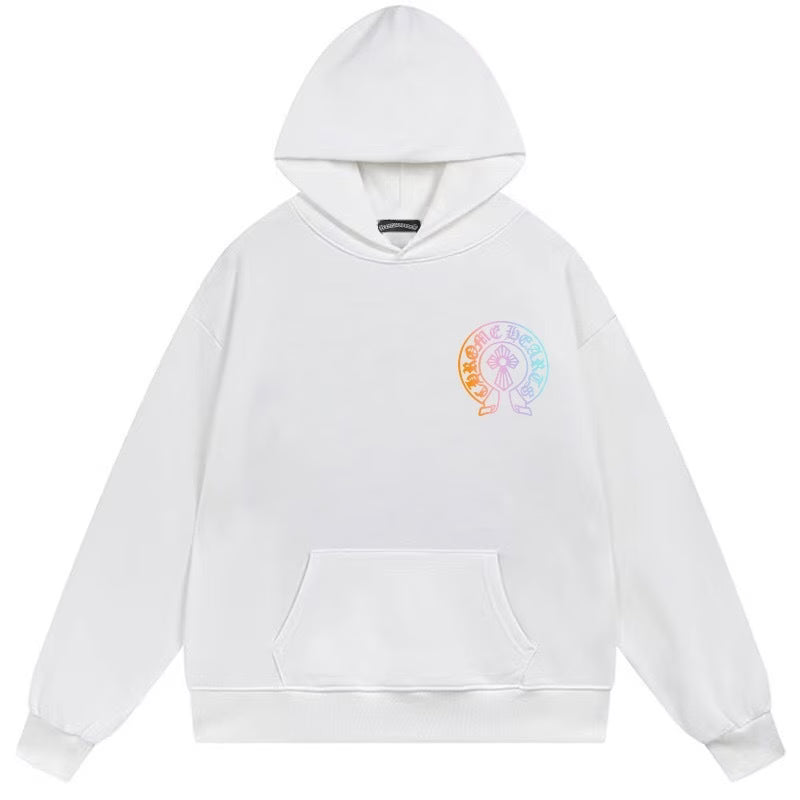 Chrome Hearts Neon Horseshoe Hoodie White back/alternate view