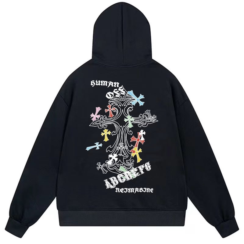 Chrome Hearts Artistic Cross Hoodie Black product image