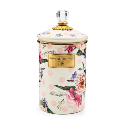 Wildflowers Pink Large Canister