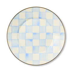 Sky Check Dinner Plate