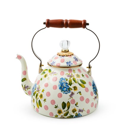 Wildflowers Pink 3 Qt. Tea Kettle