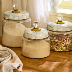 Sky Check Small Kitchen Canister