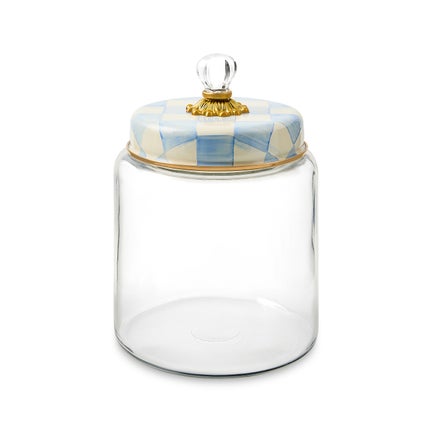 Sky Check Large Kitchen Canister