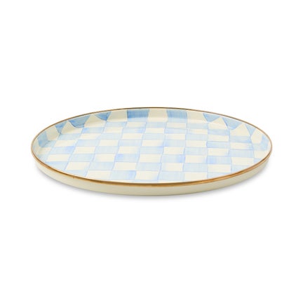 Sky Check Round Tray