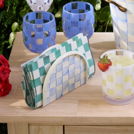 Sky Check Napkin Holder