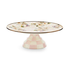 Wildflowers Pink Large Pedestal Platter
