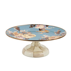 Wild Rose Slate Small Pedestal Platter