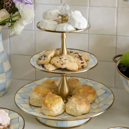 Sky Check Three Tier Sweet Stand