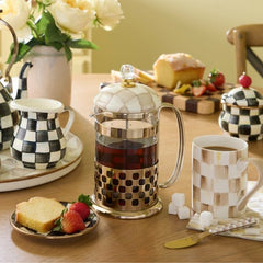 Mocha Check French Press